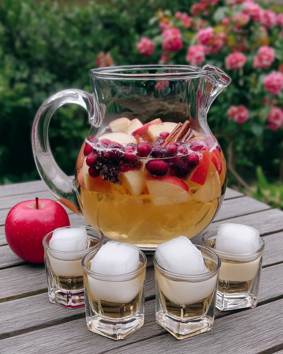Apple Cider Sangria 9 Autumn party table with apple cider sangria and snacks