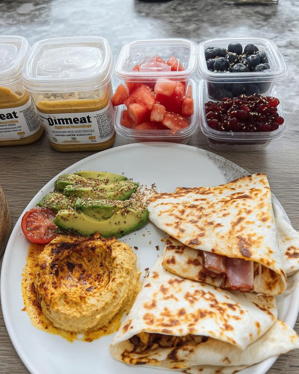 Healthy back to school lunch ideas with quesadillas and fruit