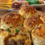 Game Day Appetizers 7 Game day appetizers cheeseburger bombs with dipping sauce