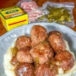 Crockpot Mississippi Meatballs 7 Crockpot Mississippi Meatballs in tangy gravy with pepperoncini