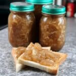 Pear Preserves Recipe 7 Crockpot pear preserves recipe in mason jar on rustic table