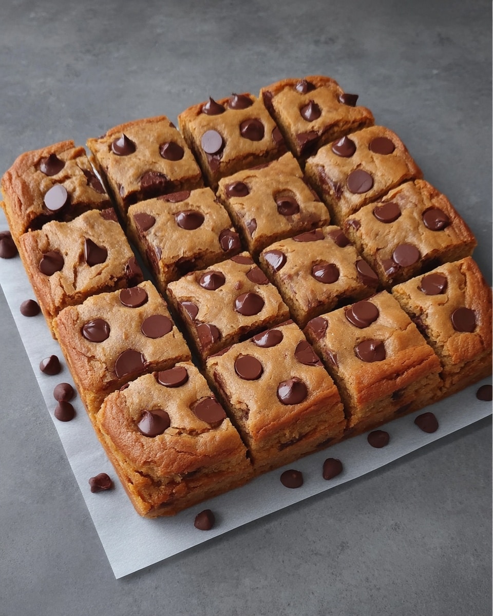 Easy fall desserts – chocolate chip pumpkin bars in pan