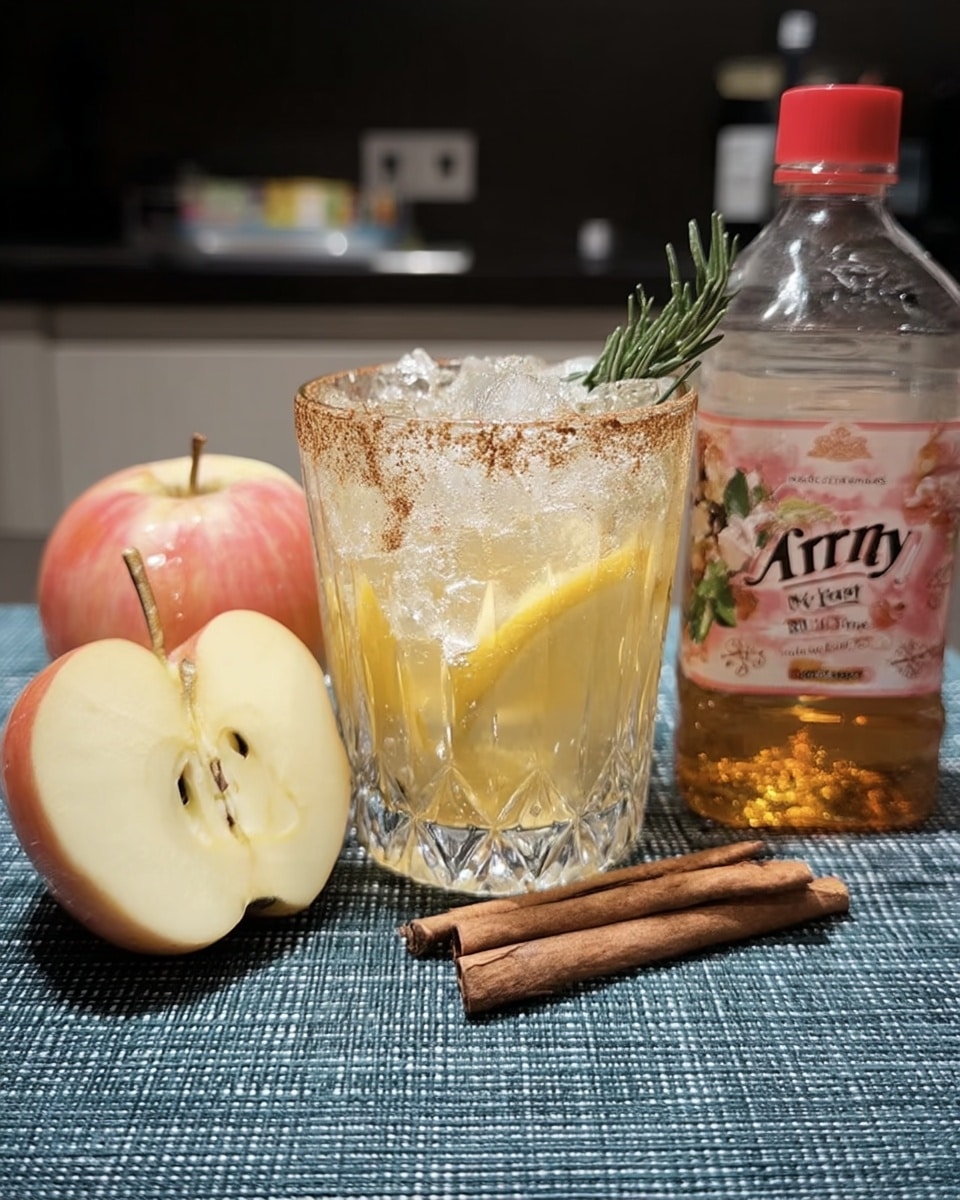 Fall Margarita 9 Fall margarita garnished with apple slice and cinnamon stick