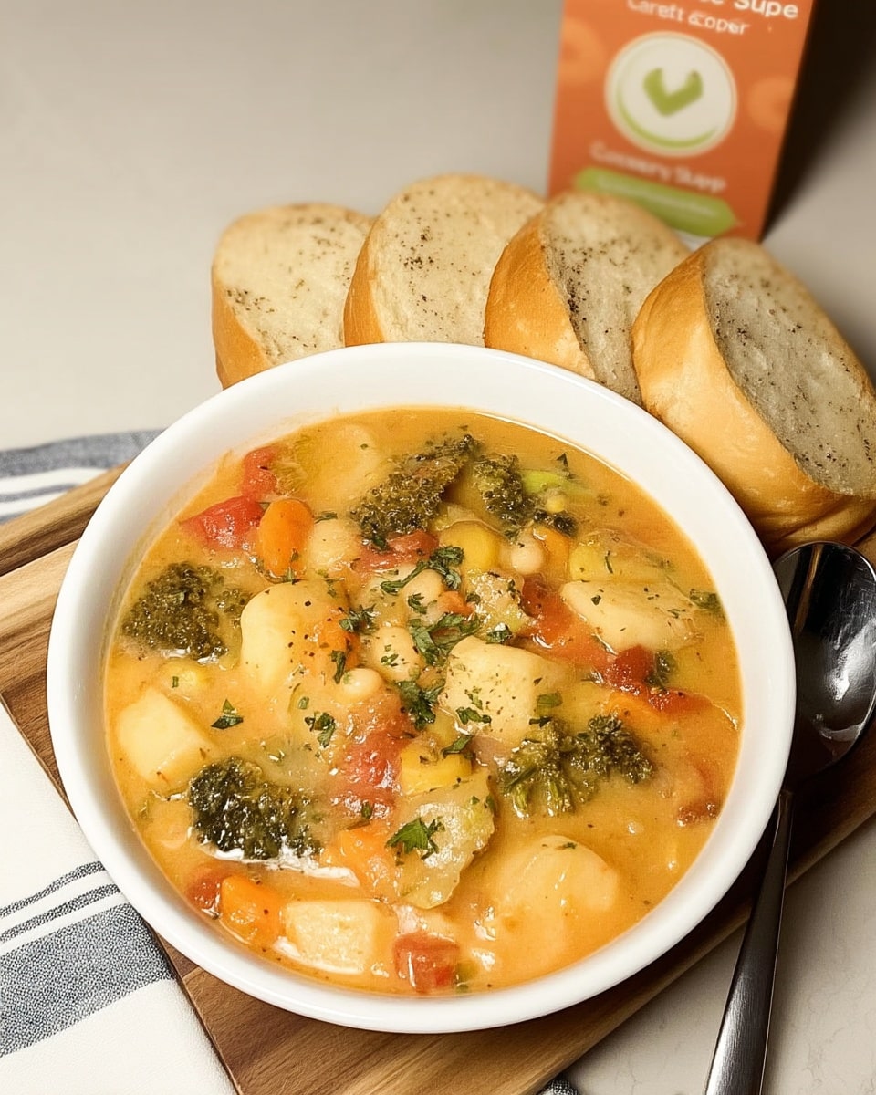 Creamy Vegetable Soup 8 Chopped potatoes, broccoli, and carrots for fall soup recipes