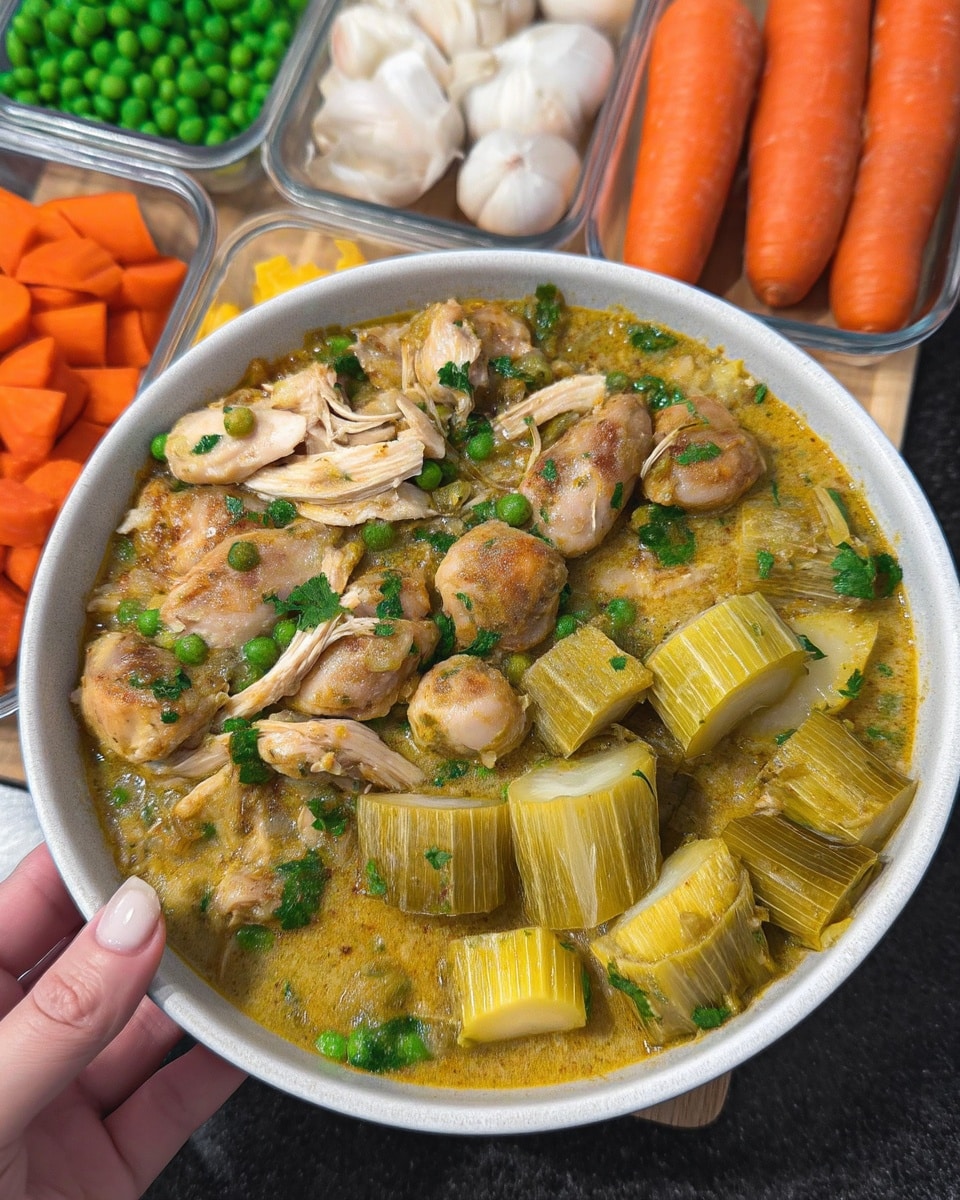 Anti Inflammatory Turmeric Chicken Soup 8 Spoonful of turmeric soup over fall vegetables