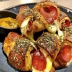 Football Appetizers 7 Football appetizers with pepperoni and cheese crescent rolls