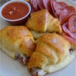 Pepperoni Pizza Crescent Rolls 7 Football appetizers baked golden with pepperoni and cheese