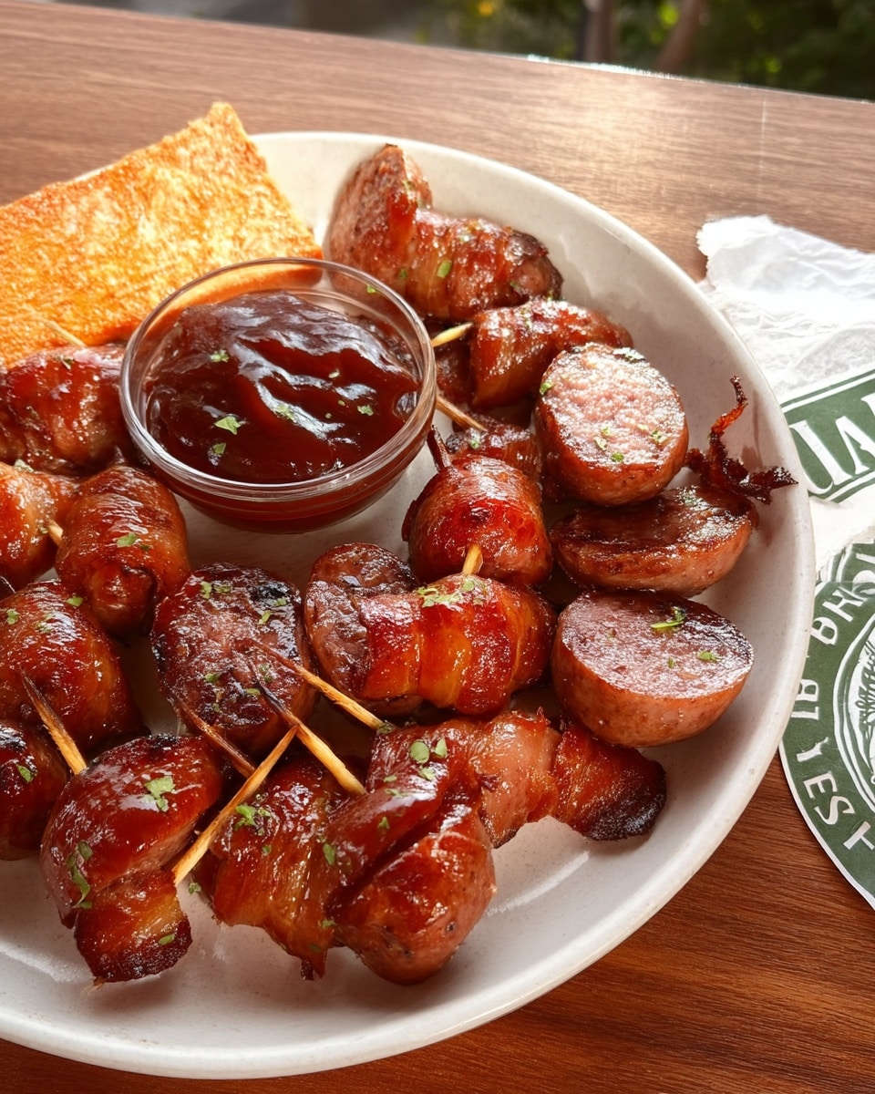 BBQ sausage bites 10 Sausage bites in slow cooker for game day buffet