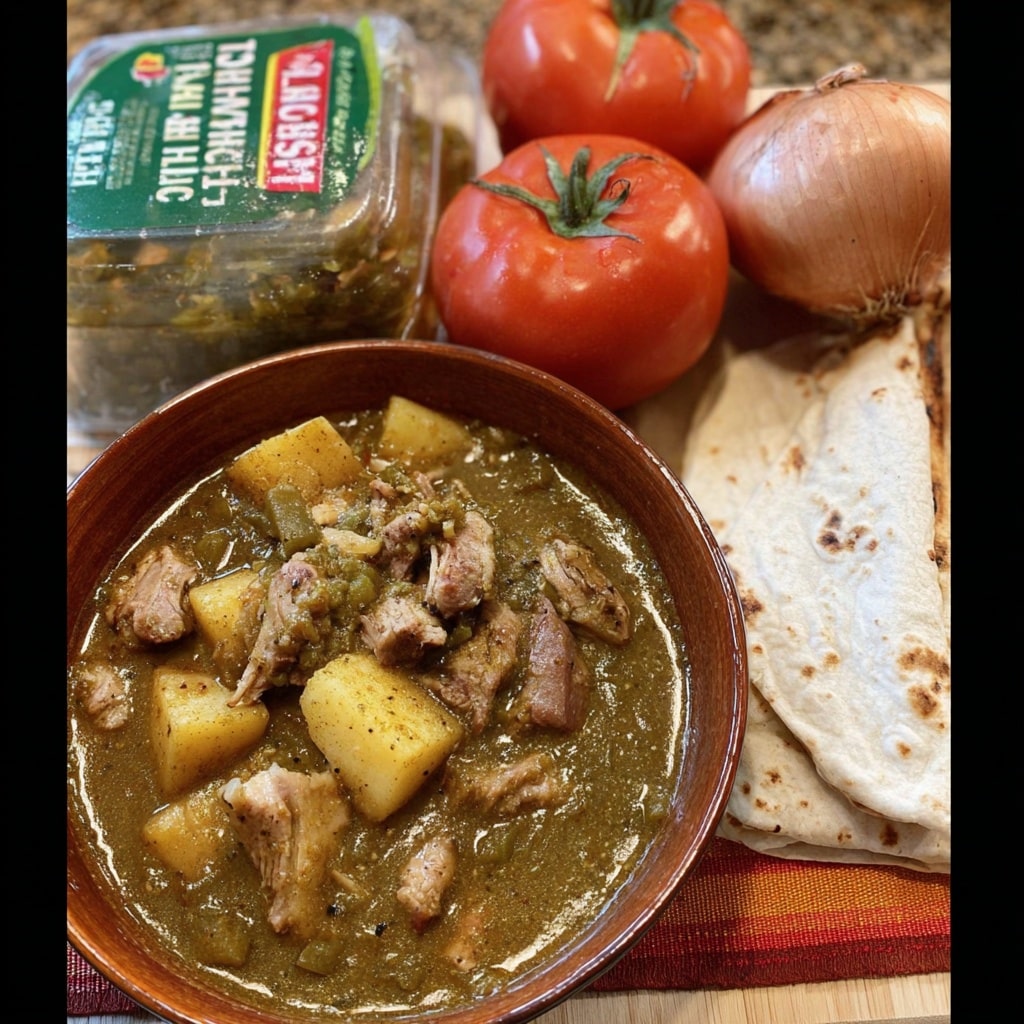 Hatch Green Chili Recipes 8 Hatch green chili recipes simmering in Dutch oven