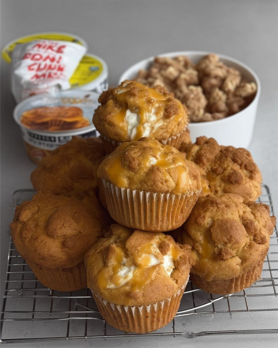 Keto Pumpkin Cheesecake Muffins on a rustic fall brunch board
