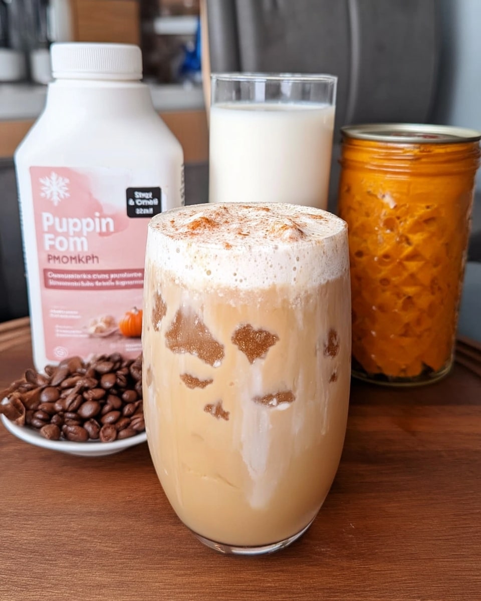 Starbucks Pumpkin Cold Foam Recipe 10 Layered pumpkin cold foam over chai tea in clear mug