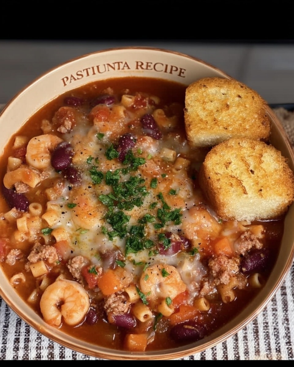 Pasta Fagioli Soup Recipe (Barefoot Contessa Style) 8 Large pot of simmering pasta fagioli soup on stove
pasta fagioli soup recipe