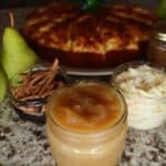 Pear Butter Recipe 7 Crock pot pear butter recipe in mason jar with vanilla bean