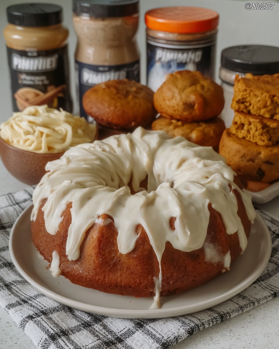 Pumpkin Bundt Cake 8 Close-up of a slice of Pumpkin Bundt Cake with a fluffy texture