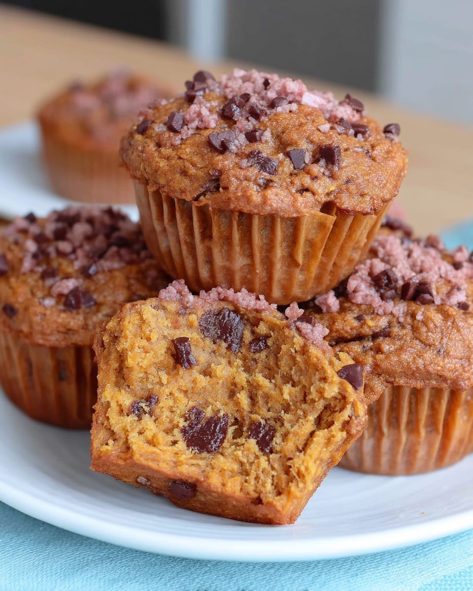 Pumpkin Muffins 11 Pumpkin muffins decorated with chocolate and nuts