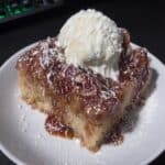 Pumpkin Pecan Cobbler 7 Pumpkin Pecan Cobbler in white dish with golden topping