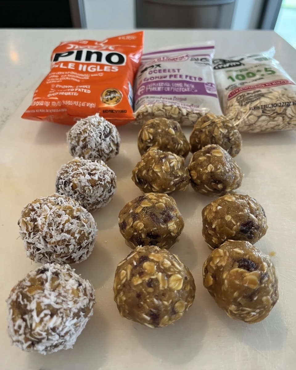 Pumpkin Protein Balls 8 Stack of pumpkin protein balls on parchment