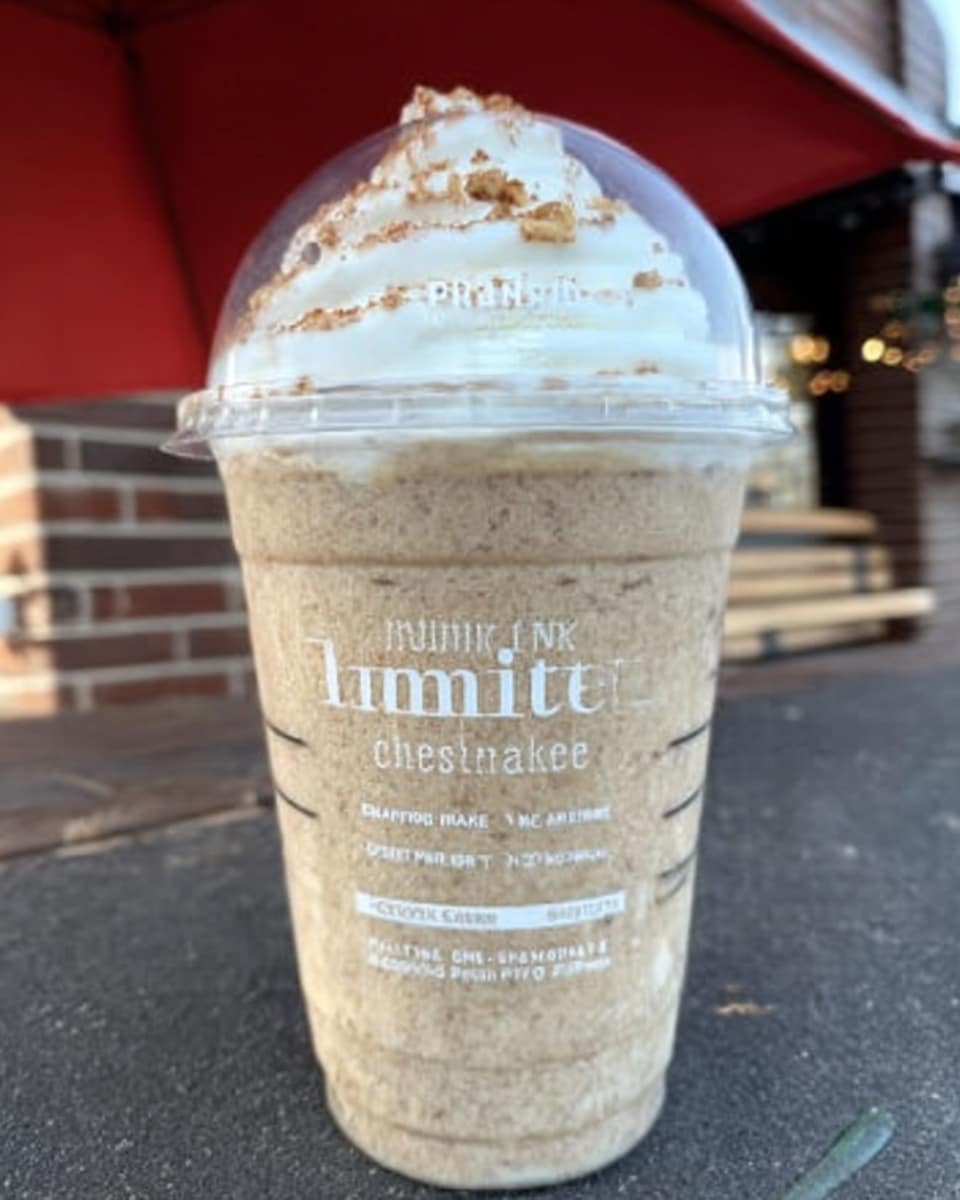 Pumpkin Cheesecake Frappuccino 10 Pumpkin Starbucks drinks topped with graham cracker crumble and cinnamon stick