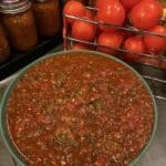 Salsa Recipe with Fresh Tomatoes 7 Bowl of salsa recipe with fresh tomatoes beside tortilla chips