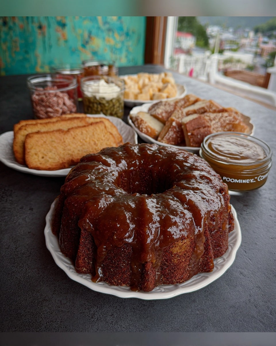 Pumpkin Desserts 8 Moist pumpkin bundt cake sliced open on rustic plate
