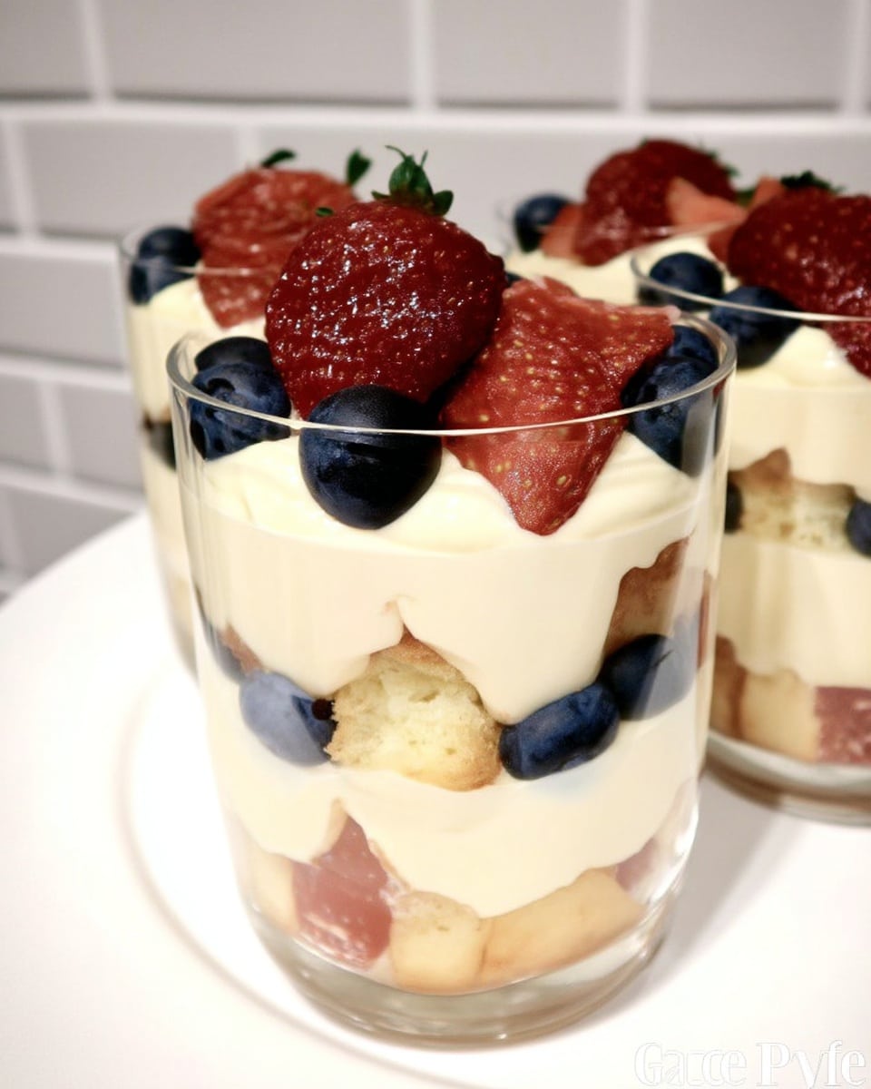 Mixed Berry Mini Trifles 9 chilled labor day desserts with ladyfingers and fruit