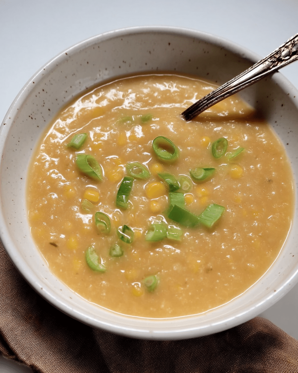 Blending Dairy-Free Instant Pot Corn Chowder