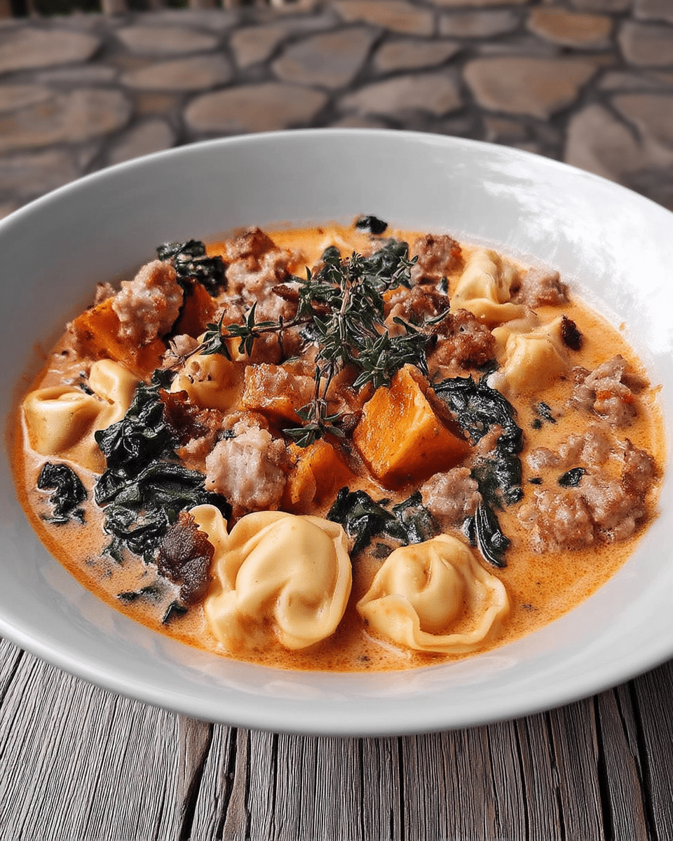 Creamy Sausage Tortellini Soup 8 Ingredients for Creamy Sausage Tortellini Soup