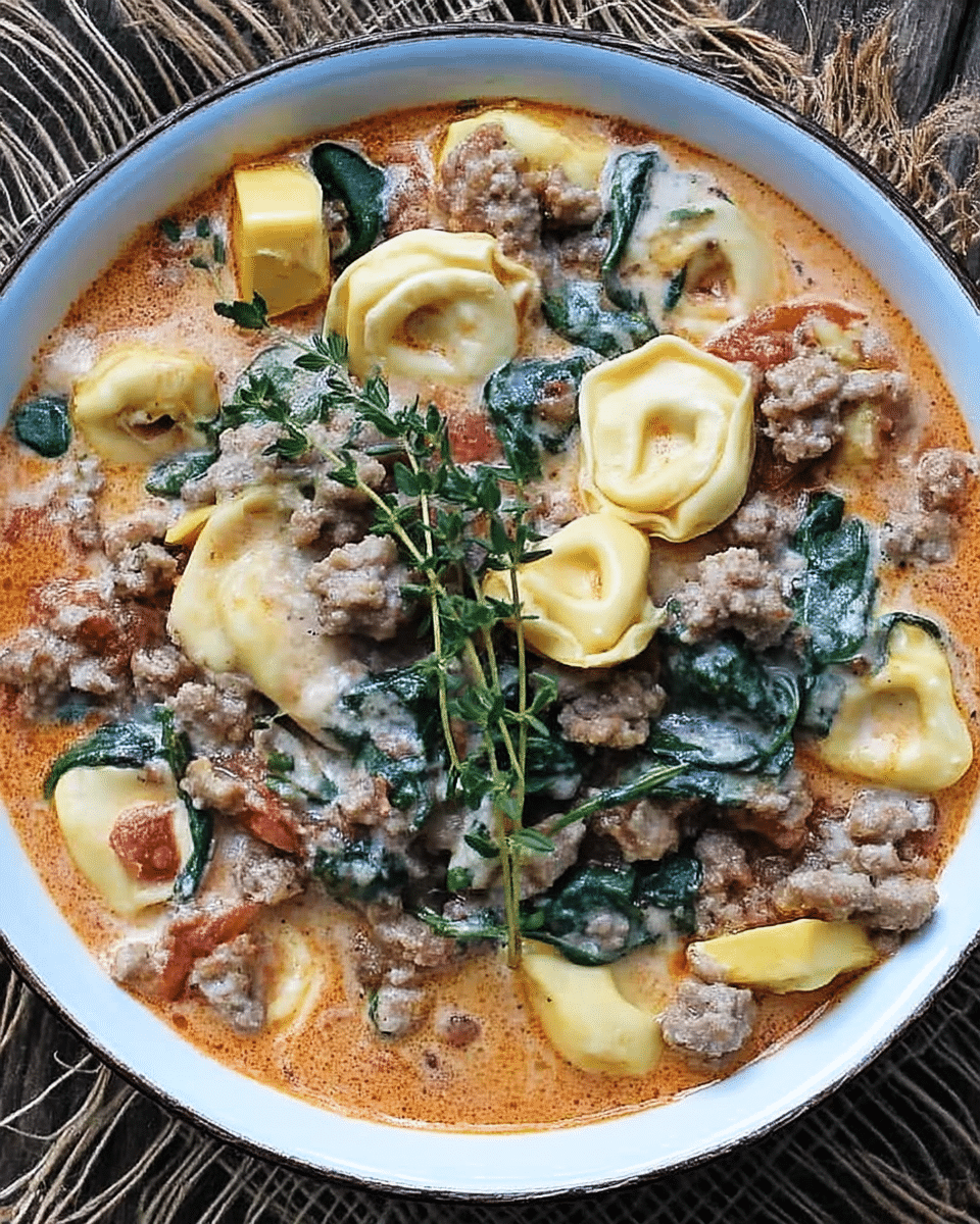 Creamy Sausage Tortellini Soup 10 Serving Creamy Sausage Tortellini Soup
