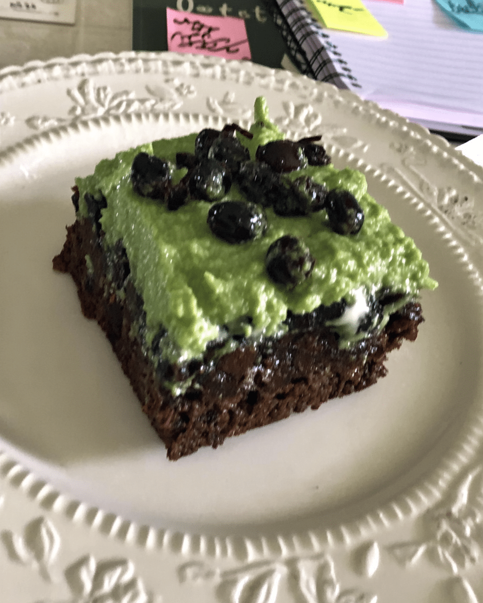 Ingredients for Frankenstein Brownies