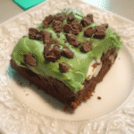 Frankenstein Brownies on a platter