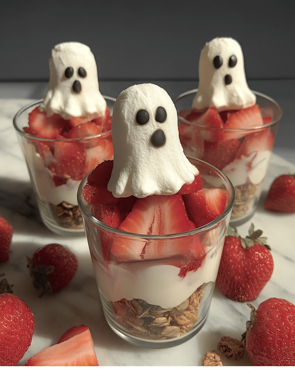 Ghostly Yogurt Parfaits Spooky Halloween Breakfast