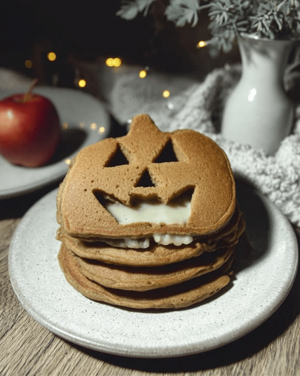 Stack of Halloween Pancakes