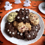 Halloween Pumpernickel Pumpkin Sandwiches