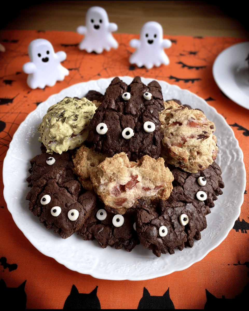 Halloween Pumpernickel Pumpkin Sandwiches