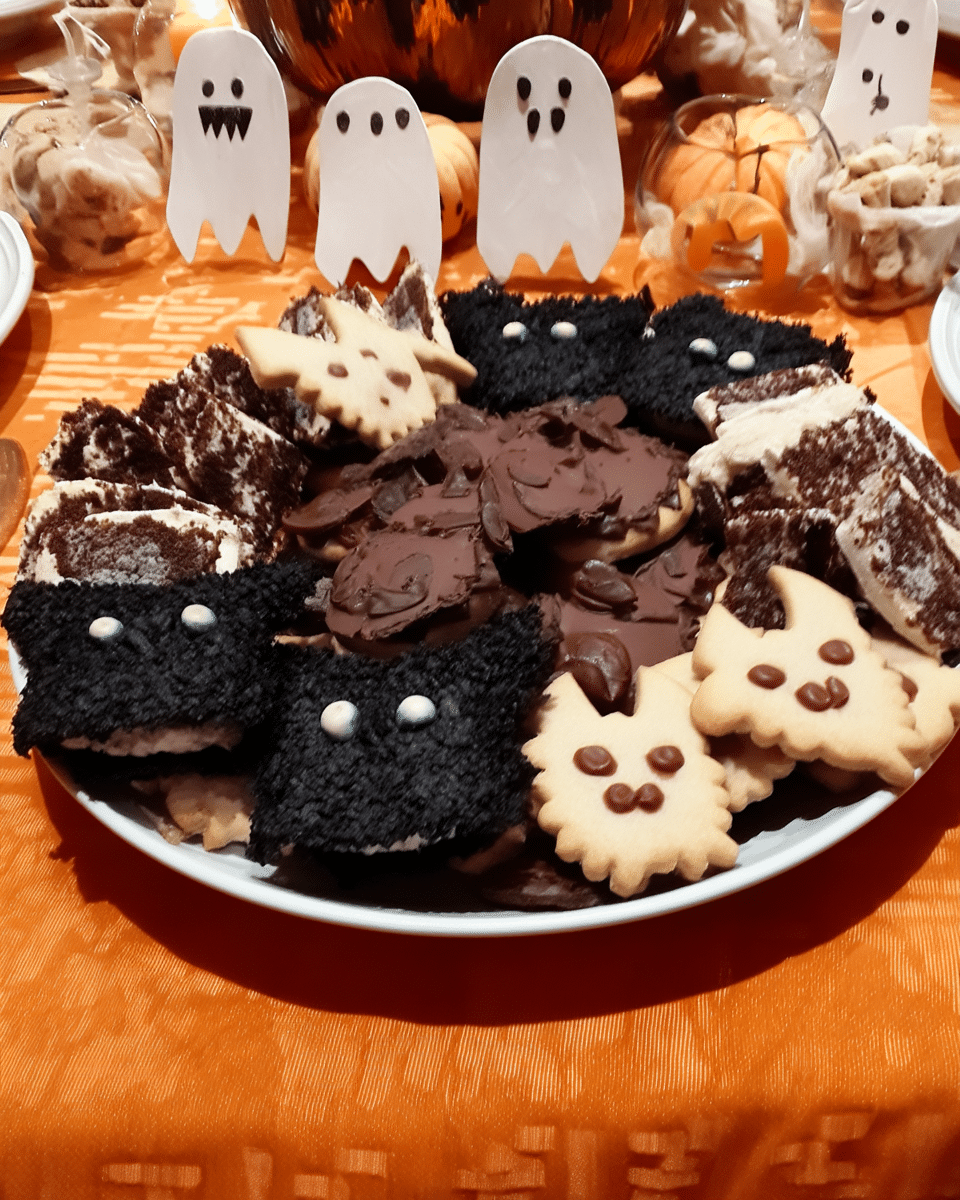 Serving Halloween Sandwiches