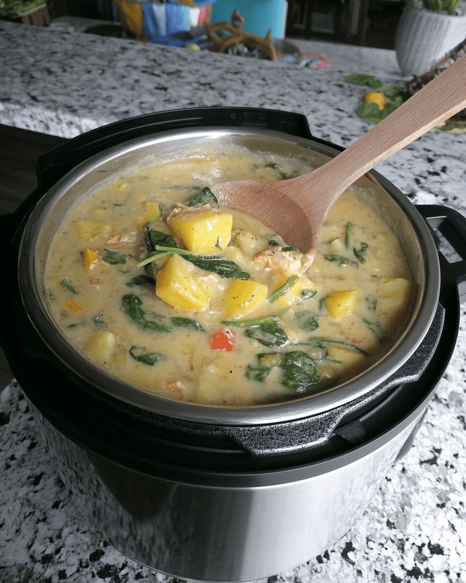 Instant Pot "Cheesy" Sausage Chowder