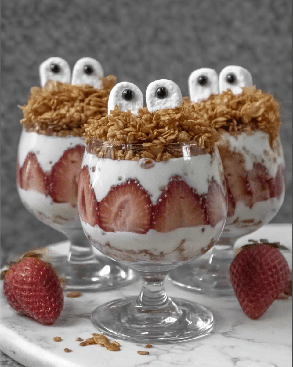 Ghostly Yogurt Parfaits 9 Making Marshmallow Ghosts for Parfaits