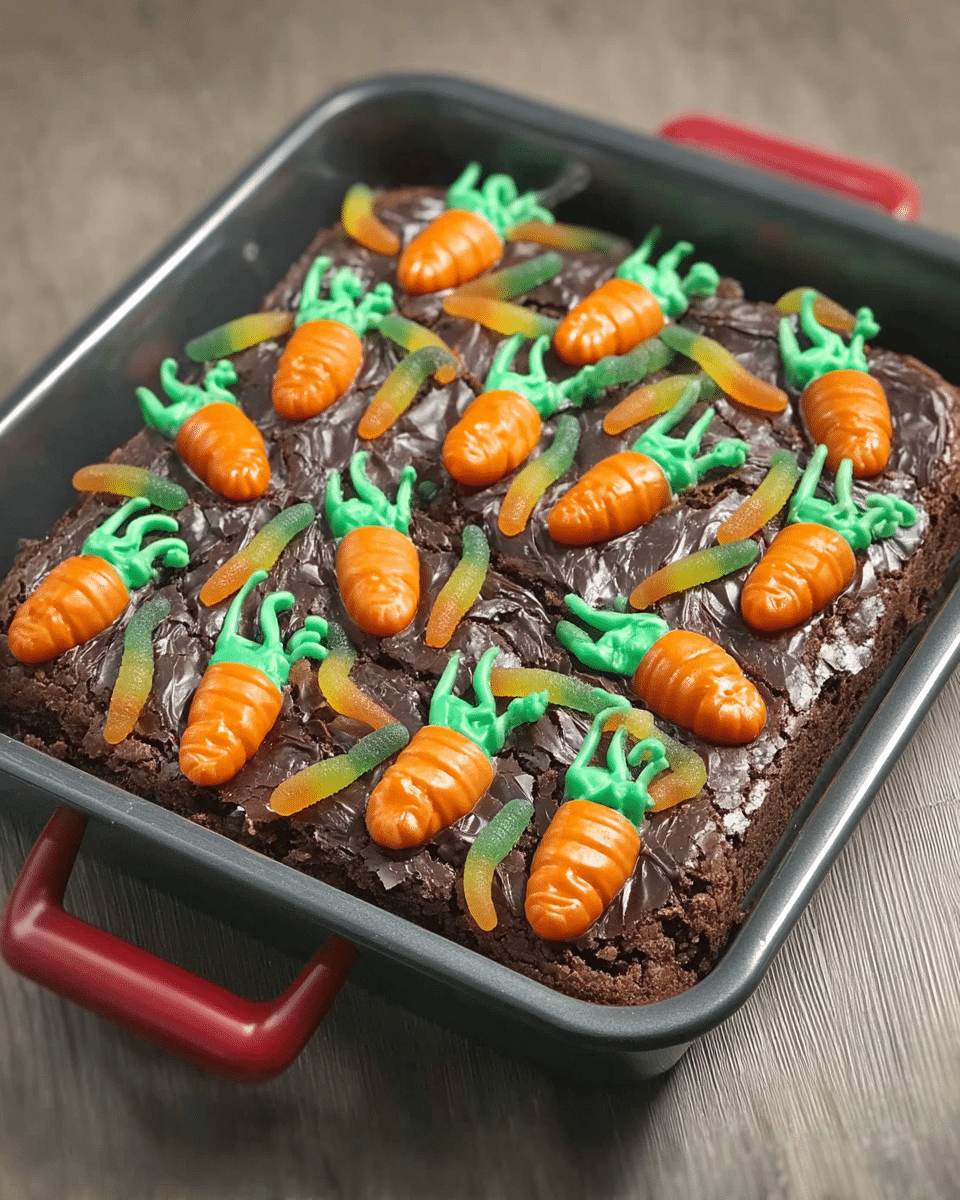 Ingredients for Pumpkin Patch Brownies laid out on a table.