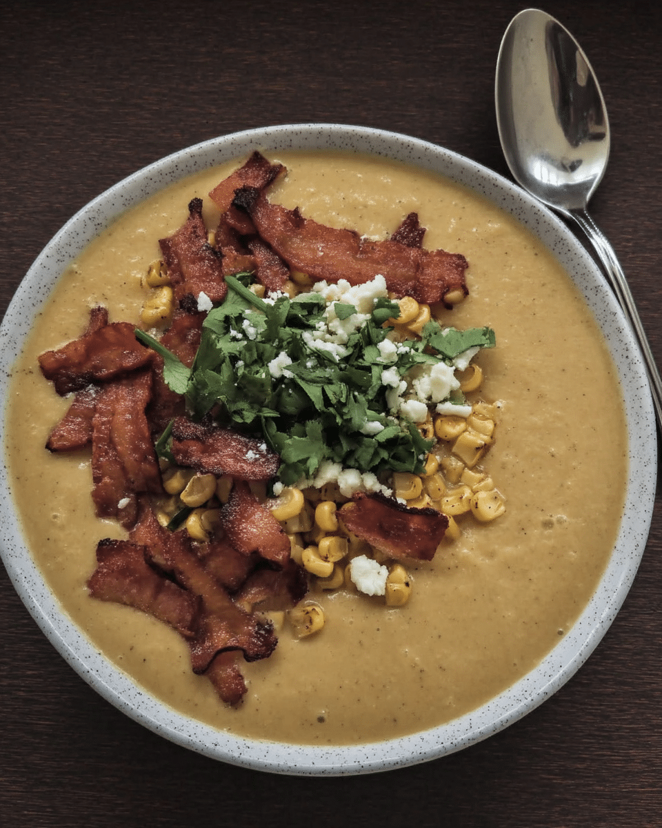 A table setting featuring Slow Cooker Mexican Street Corn Soup served with various sides, creating a complete and appealing meal.