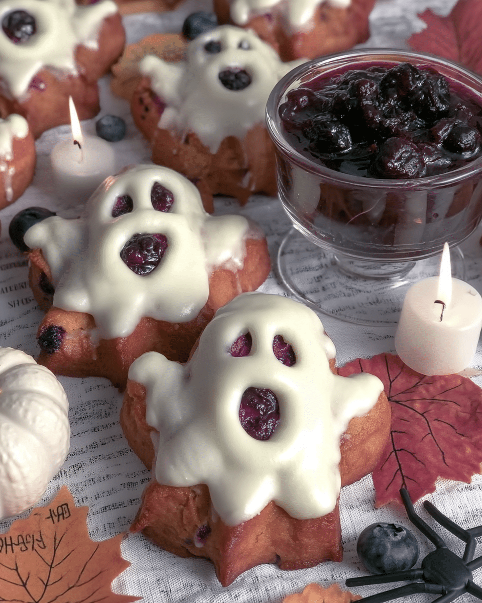 Delicious Vegan Blueberry Ghost Hand Pies