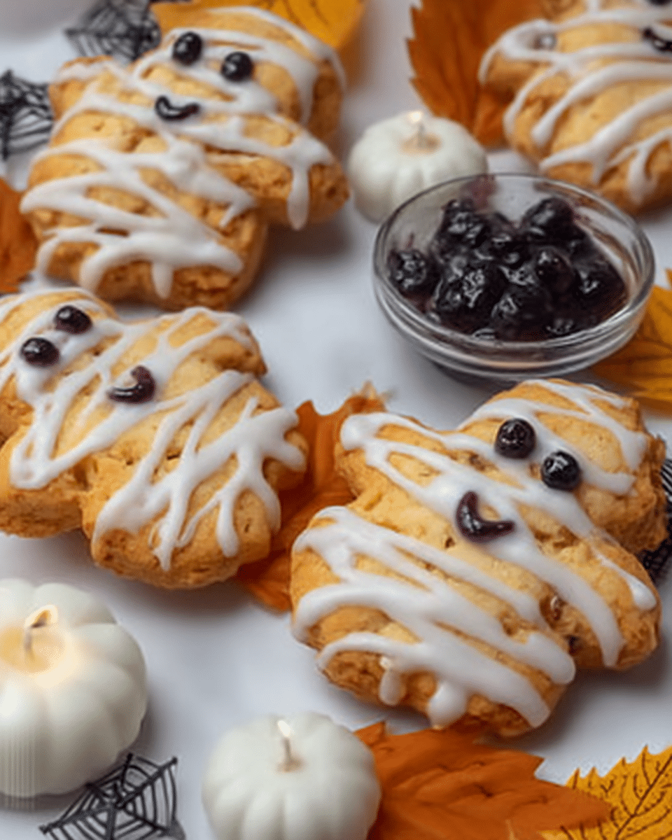 Vegan Blueberry Ghost Hand Pies 9 Crimping the Edges of Vegan Blueberry Ghost Hand Pies