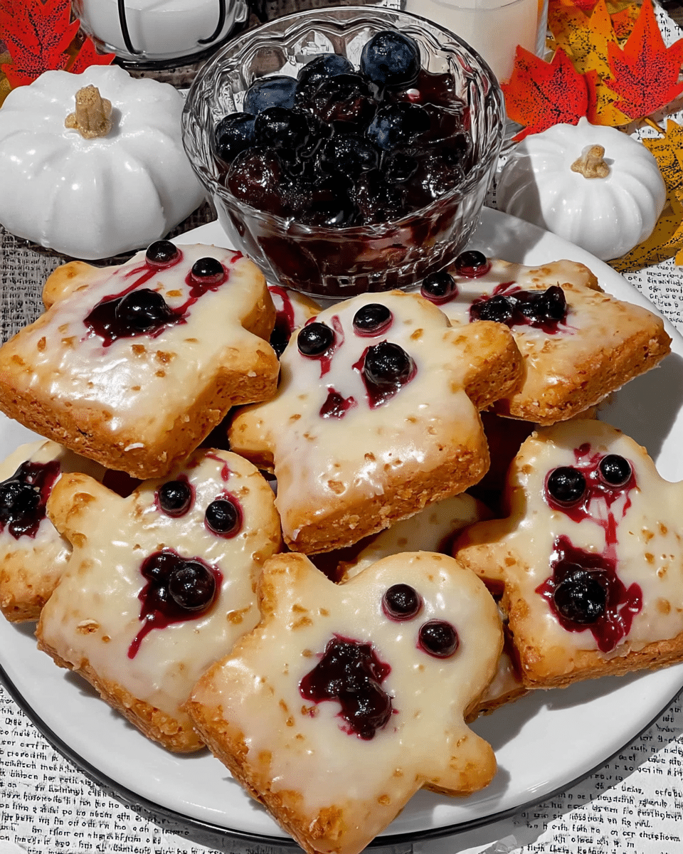 Vegan Blueberry Ghost Hand Pies 10 Serving Vegan Blueberry Ghost Hand Pies