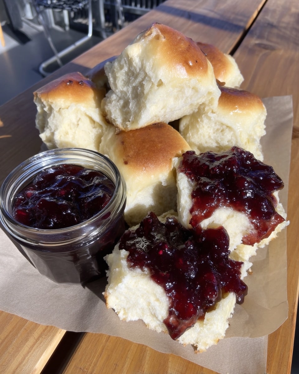 Christmas jam in glass jar with cranberries and orange zest