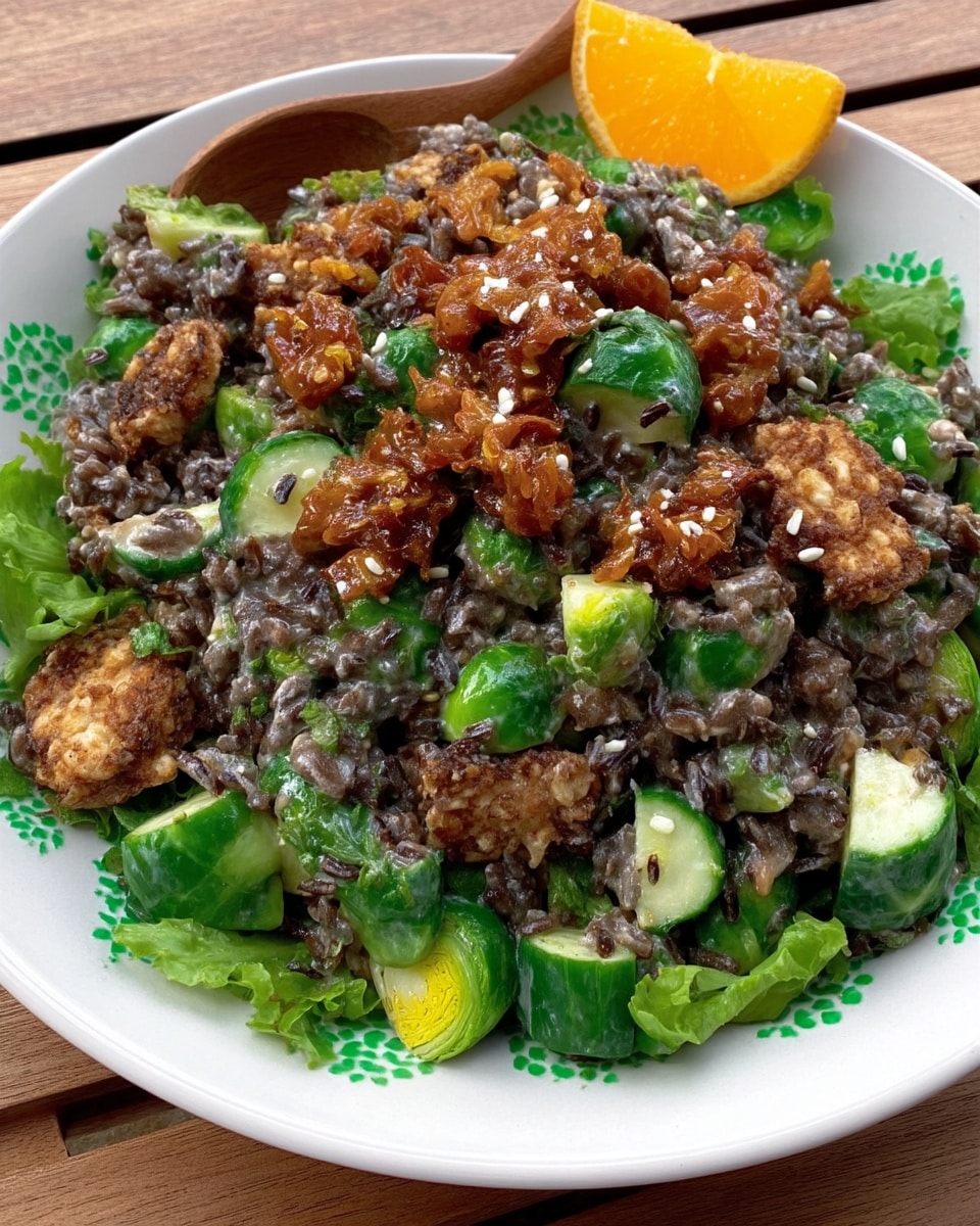 Crispy Rice Salad 9 Ingredients for crispy rice salad in prep bowls