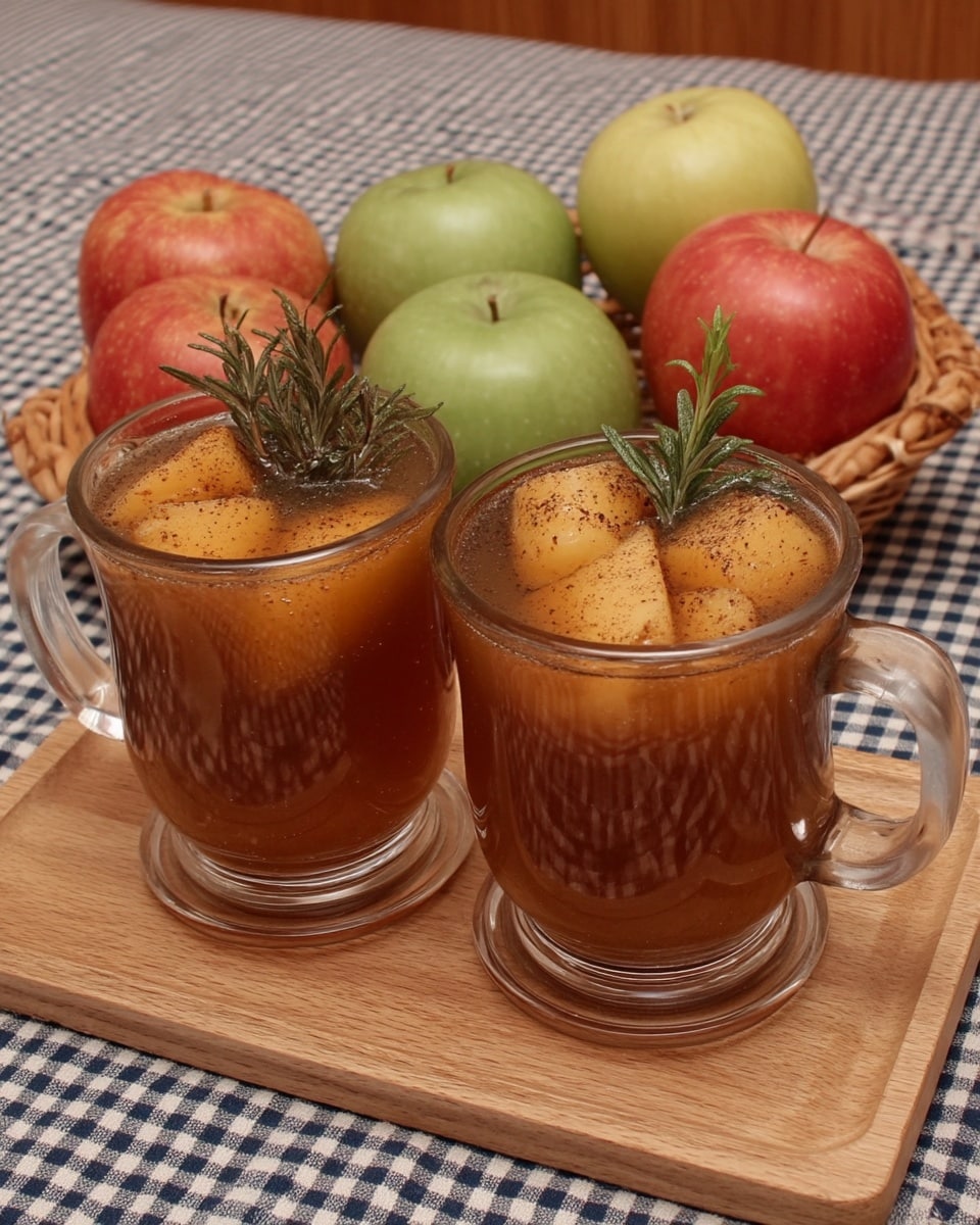 Fall cocktails with apple cider and cinnamon stick on crushed ice