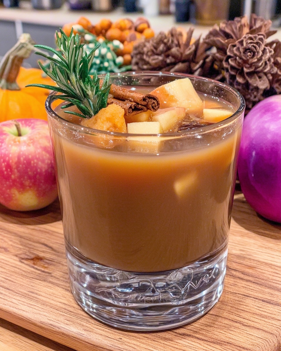 Apple Cider Vodka Crush 9 Autumn party table with tray of fall cocktails in rocks glasses