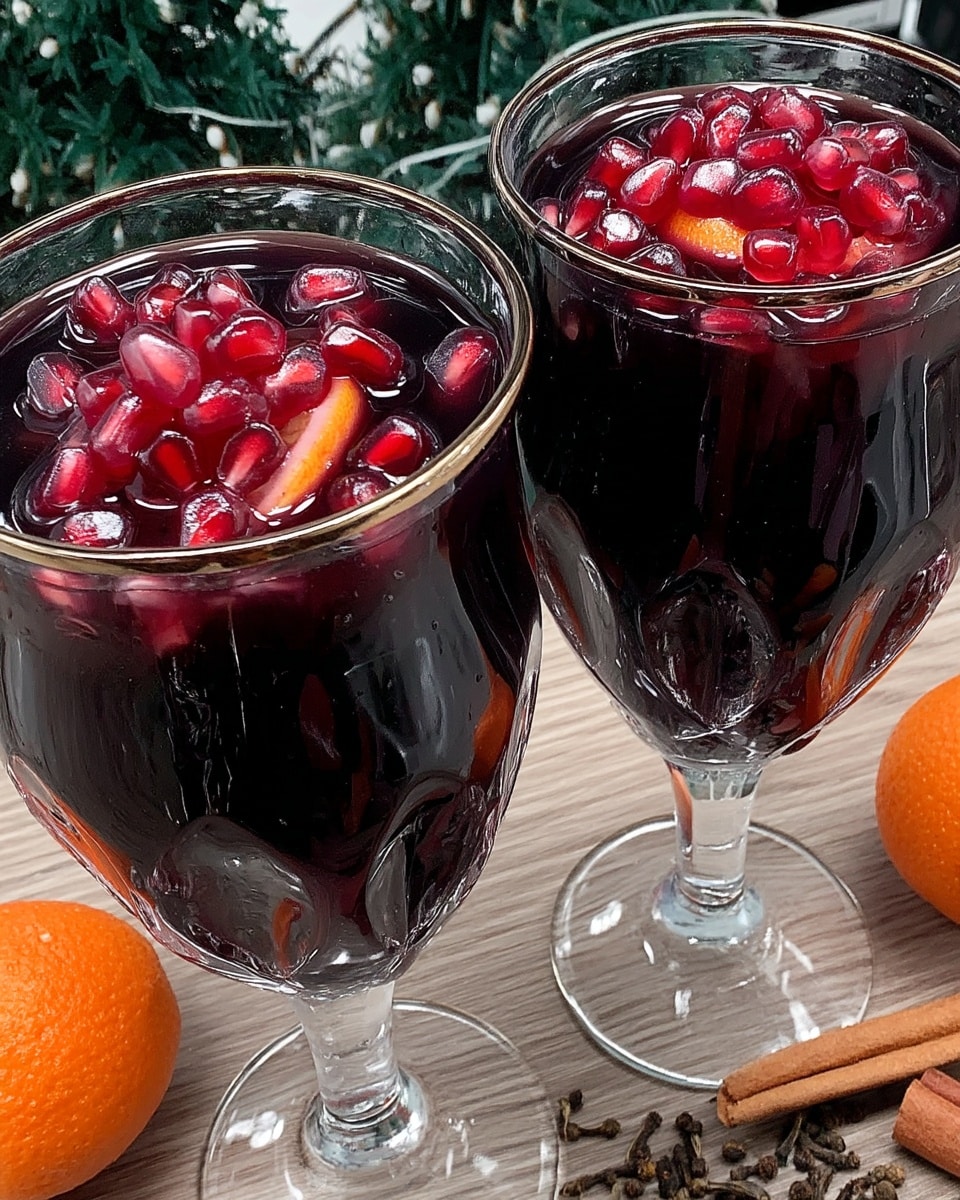 Spiced Autumn Apple Sangria 8 Close-up of fall sangria with fruit and cinnamon sticks