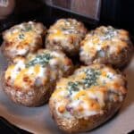 Crispy Baked Potato 7 Crispy baked potato skins served for football recipes