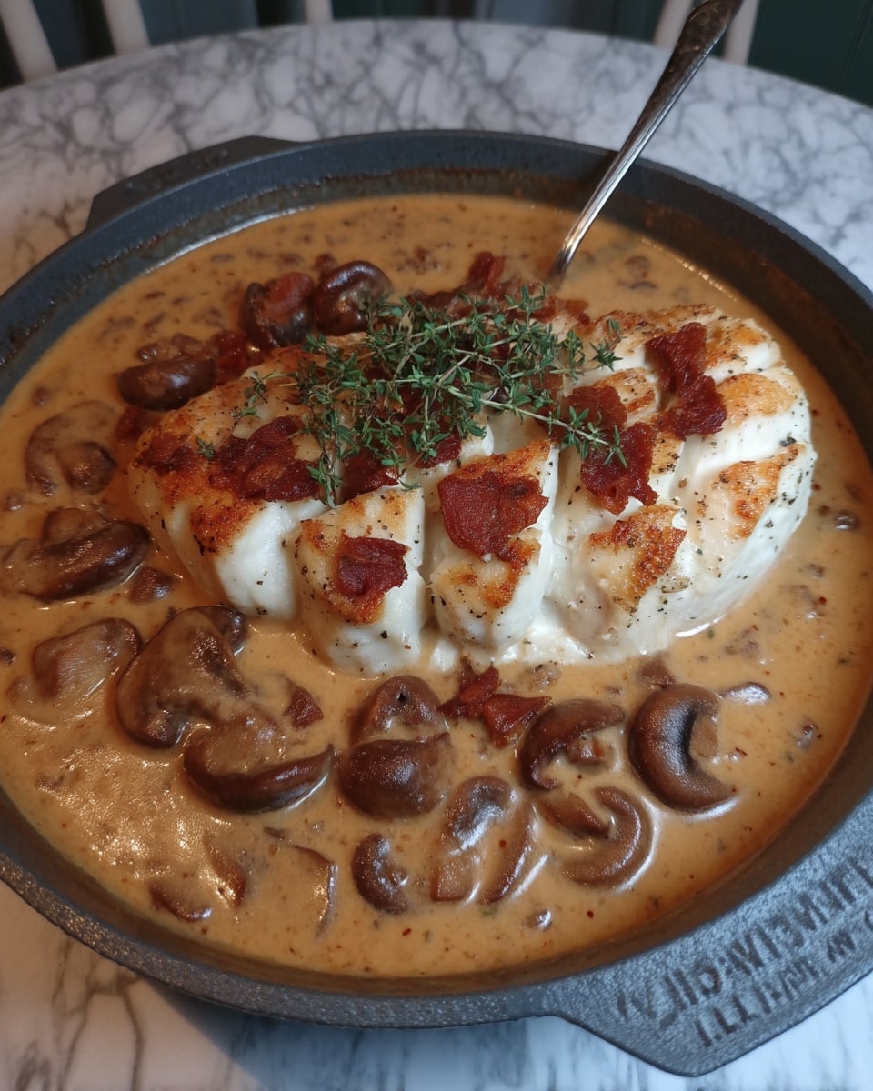 Creamy Mushroom Chicken 10 Cozy dinner table with mushroom chicken and candles