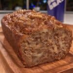 Pumpkin bread loaf with golden crust and warm spices